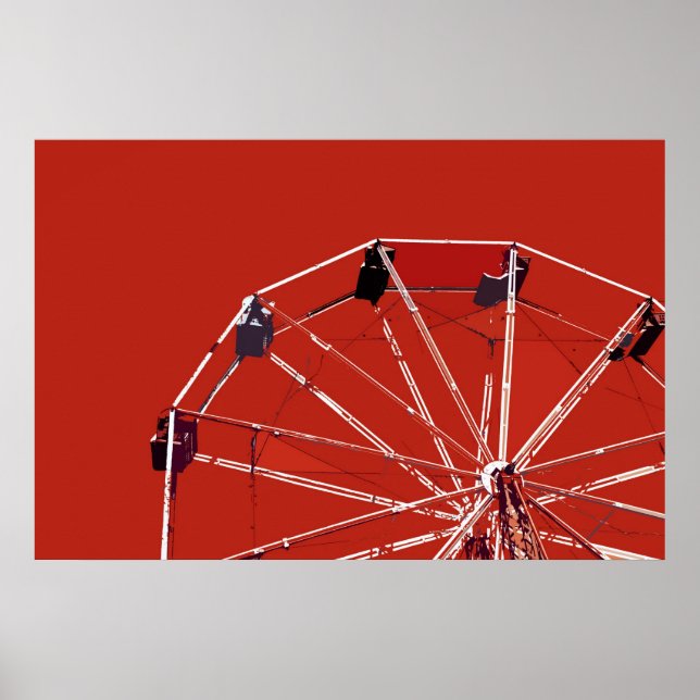 Red Ferris Wheel Poster (Front)