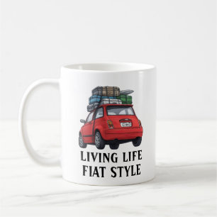 Red Fiat Car Coffee Mug