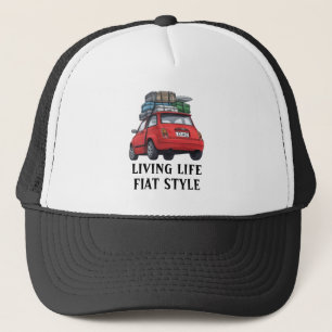 Red Fiat Car Hat