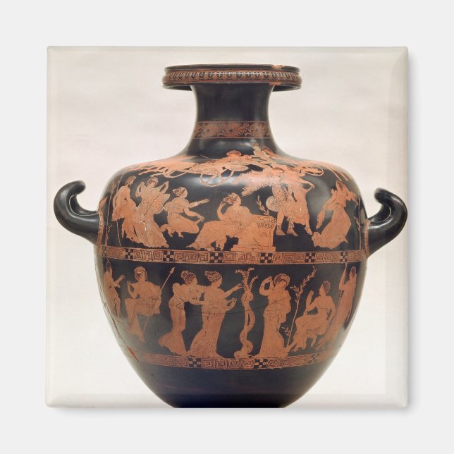 Red-figure hydria by the Medias Painter, Magnet (Front)