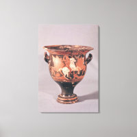 Red-figure krater depicting amazons and griffins
