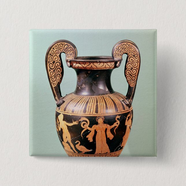 Red-figure volute krater 15 cm square badge (Front)