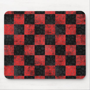 red fire chess  mouse mat