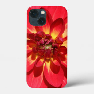 Red Fire Dahlia Flower iPhone 13 Mini Case