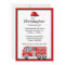 Red Fire Engine and Hat Birthday Party Invitations