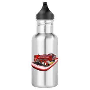 Red Fire Engine On Cell Phone, 532 Ml Water Bottle