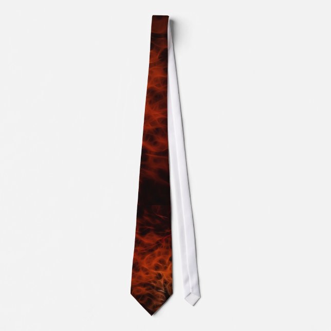 RED FIRE FRACTAL Art Tie Collection (Front)