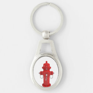 Red Fire Hydrant Key Ring