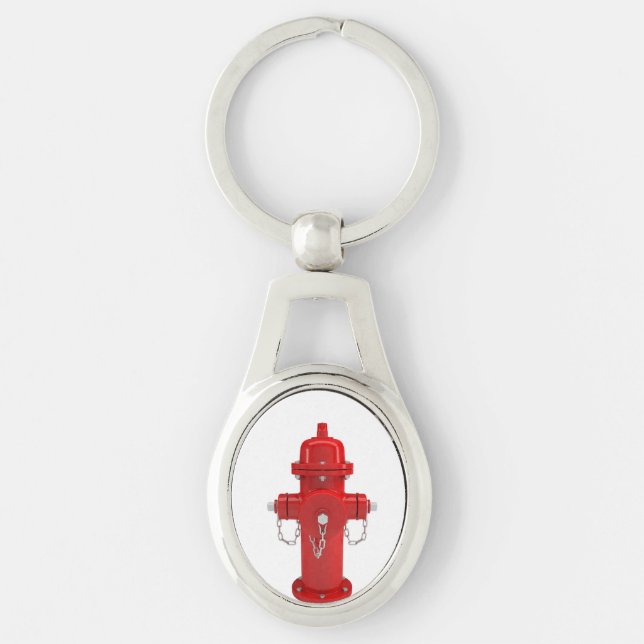 Red Fire Hydrant Key Ring (Front)