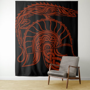 Red Fire Tapestry