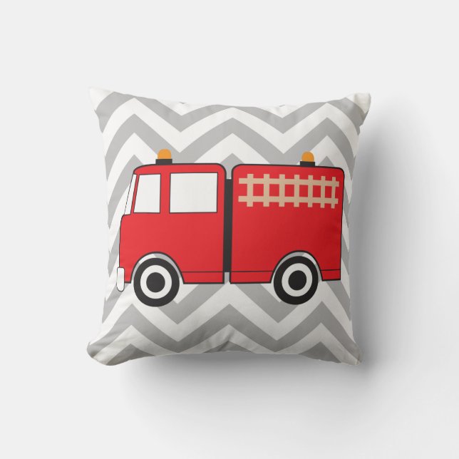 Red Fire Truck Cushion (Front)