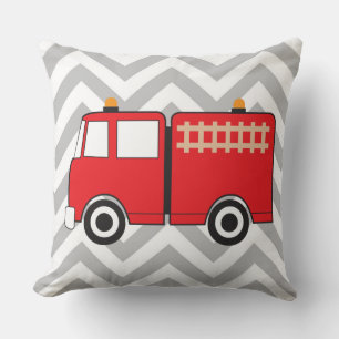 Red Fire Truck Cushion