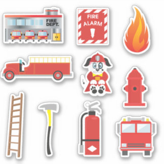 Red Fire Truck Kids Educational