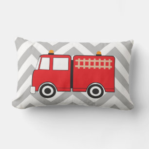 Red Fire Truck Lumbar Cushion