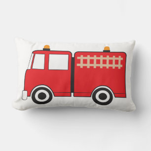 Red Fire Truck Lumbar Cushion