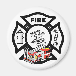 Red Fire Truck Magnet
