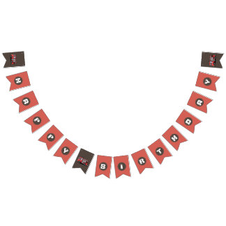 Red Fire Truck Party Décor | Custom Kids Birthday Bunting