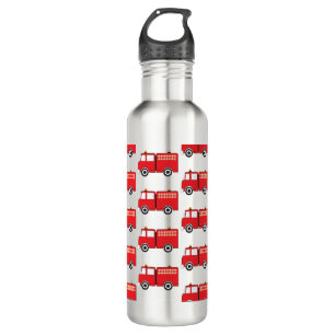 Red Fire Truck Pattern 710 Ml Water Bottle