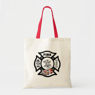 Red Fire Truck Rescue Tote Bag