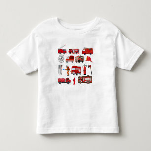 Red Fire Trucks Toddler T-Shirt