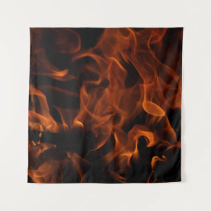 Red fire wallpaper tapestry