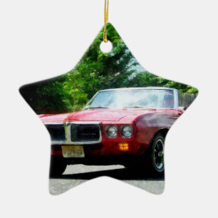 Red Firebird Convertible Ceramic Tree Decoration