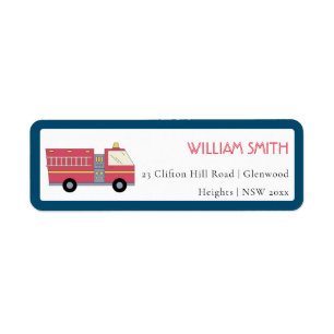 Red Firefighter Alarm Firetruck Birthday Supplies