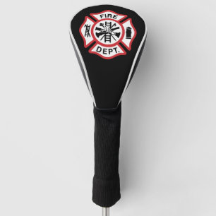 Red Firefighter Golf Head Cover