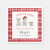 Red Firefighter Puppy Baby Shower