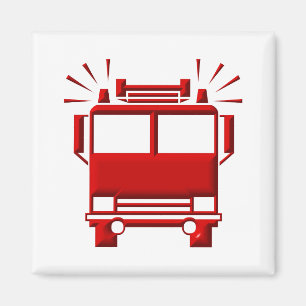 Red Firetruck Magnet