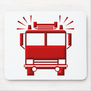 Red Firetruck Mouse Mat
