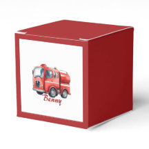 Red firetruck upsherin birthday party