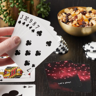 Red Fireworks, Let's Play, custom playing cards