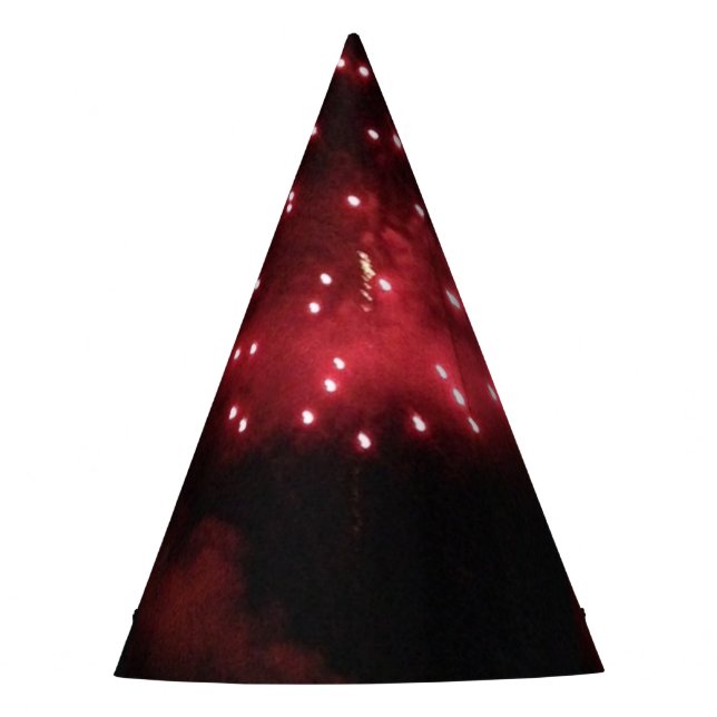 Red Fireworks Party Hats (Front)