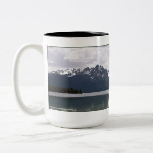 Red Fish Lake Idaho Two-Tone Coffee Mug