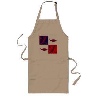 Red Fish! Long Apron