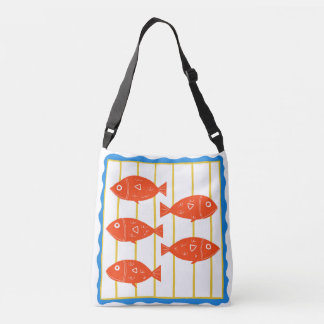 Red Fish Nautical Tote