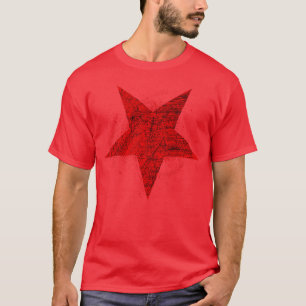 Red fivepointed Inverted Symbol T-Shirt
