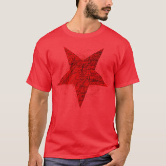 Red fivepointed Inverted Symbol T-Shirt