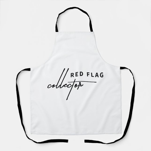 Red Flag Balloon – Cook Up Some Warning Signs Apron (Front)