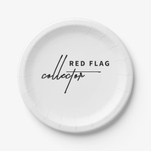 Red Flag – Celebrating the Signs Paper Plate