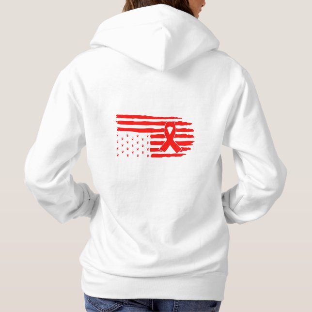 Red flag hoodie (Back)