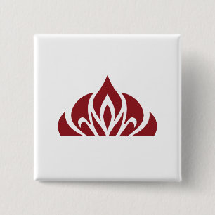 red flame logo on button