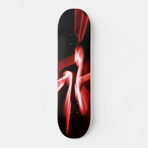 Red flame skateboard