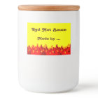 Red Flames Custom Jar or Canning Labels