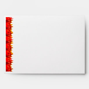Red Flames Envelope Template