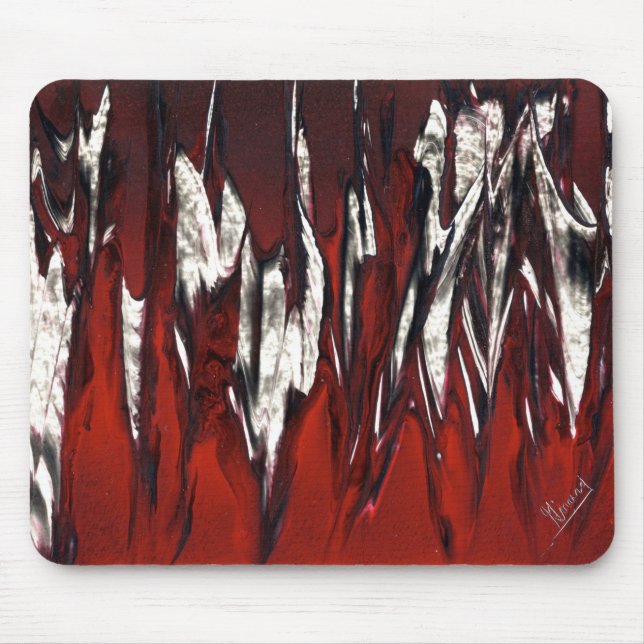 Red Flames Mouse Mat (Front)