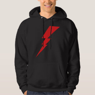 Red Flash Lightning Bolt Hoodie