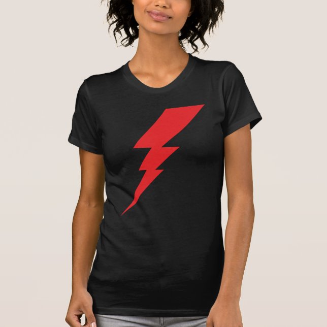 Red Flash Lightning Bolt T-Shirt (Front)