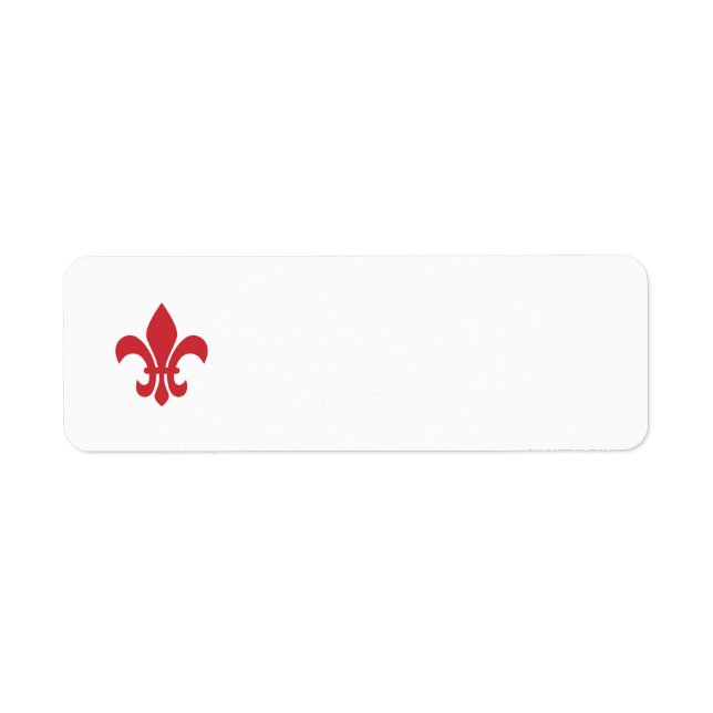 Red Fleur de Lys Blank (Front)